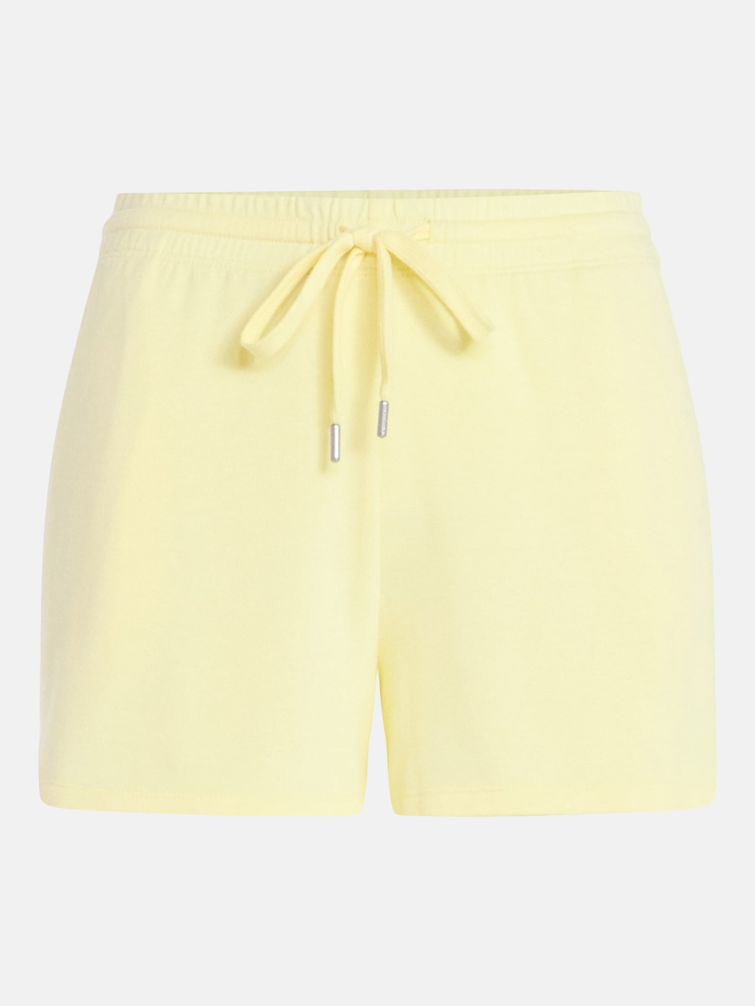 Joyspun Women's French Terry Knit Lounge Sleep Shorts, 3” Inseam, Sizes XS-3X