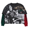 thumbnail image 2 of Men's Civil Regime  Black Rey Mysterio Lucha 619 Long Sleeve T-Shirt, 2 of 7