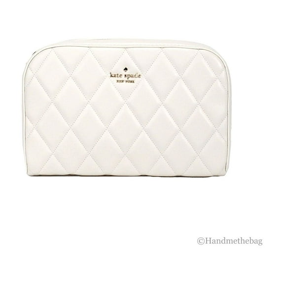 Kate Spade Carey Mini Parchment Quilted Smooth Leather Camera Crossbody Handbag