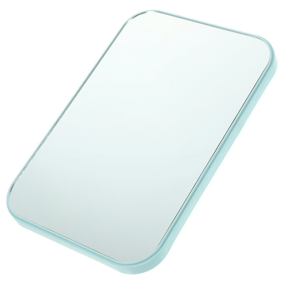OUNONA  Tabletop Mirror Makeup for Desk LED Vanity Student Sky-blue