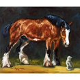 thumbnail image 2 of CafePress - Clydesdale Horse And Cat Throw Blanket - Soft Fleece Throw Blanket, 50"x60" for All Ages, 2 of 2