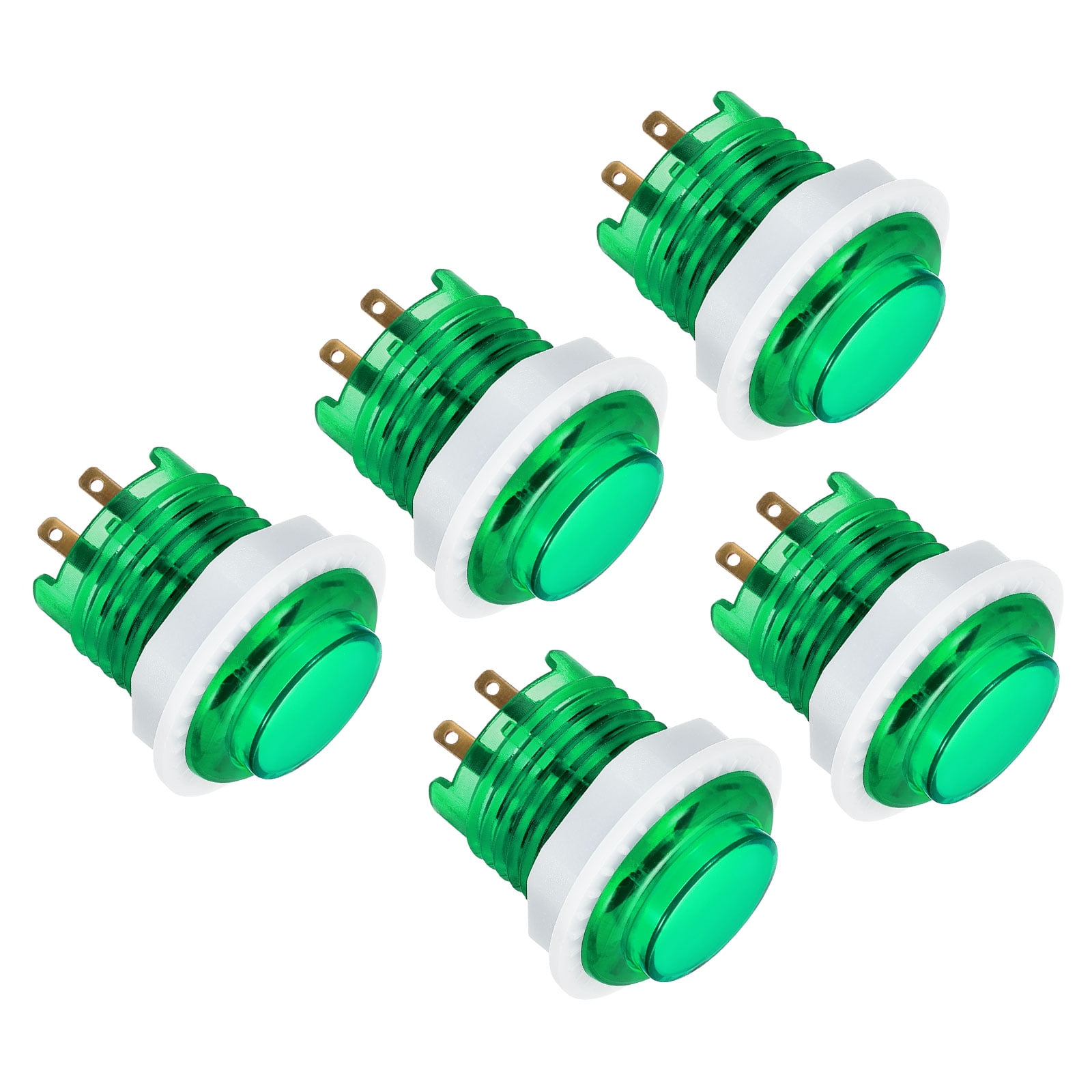 LED Button Illuminated Push Button 12V 24mm with Micro Switch Self ...