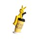 thumbnail image 1 of Escultura de animales, estatua de animales, artesanías de resina modernas, figura de animales, adorno de animales para la mesa del dormitorio, sala de Conejo amarillo, 1 of 8
