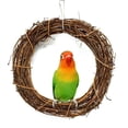 thumbnail image 4 of Comedero de aro de mimbre - Para periquitos o cacatúas - Juguete especial para pájaros de mimbre tejido para colgar en una jaula, 20 cm, 4 of 5