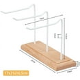 thumbnail image 2 of 1 Tier 3-Row Jewelry Display Rack Detachable L-Hook Jewelry Organizer Holder with Base And Holder Large Capacity White Iron Display Stand for Bracelets Keychains Storage White, 2 of 9