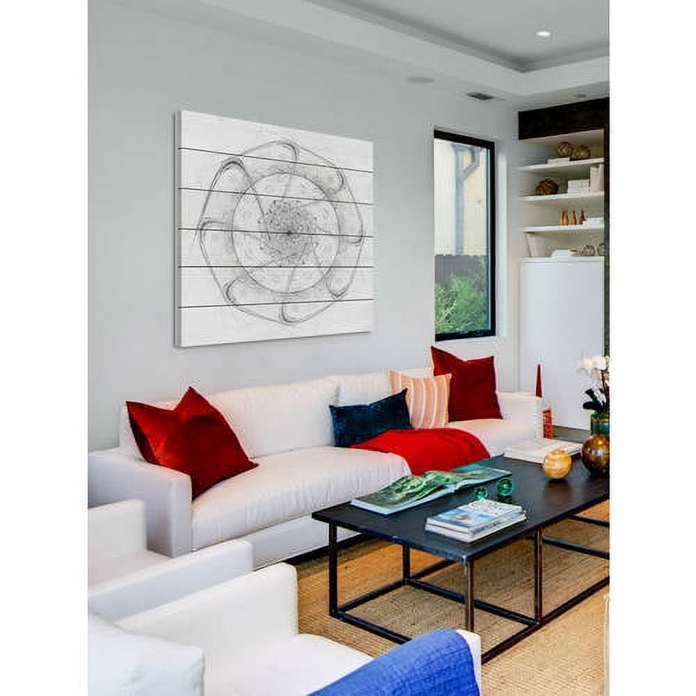 Marmont Hill "Twisted Direction" Painting Print on White Wood