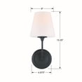 thumbnail image 5 of 2441-OP-BF Crystorama Lighting Sylvan - 1 Light Wall Mount-Black Forged Finish, 5 of 8