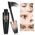 thumbnail image 4 of 4D Silk Fiber Lash Mascara, Waterproof Long Lasting Mascara Black Volume and Length Natural,Smudge-Proof Eyelash Primer Brush,2 Pack, 4 of 8