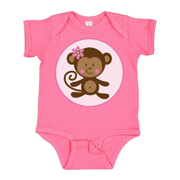 Inktastic Monkey Girl Girls Baby Bodysuit