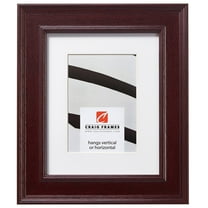 Craig Frames Revival, 20x24 inch Mahogany Red Picture Frame Matted for a 16x20 Photo