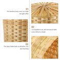 thumbnail image 3 of RENACLIPY Rattan Wicker Lampshade Bamboo Woven Soft Lighting Home Decor 1Pcs, 3 of 6