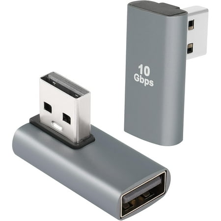 USB 3.1 90° Adapter USB A Male to Female Right Angle Coupler 10Gbps USB ...