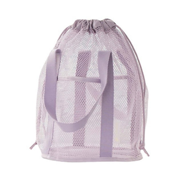 MesaSe Mesh Toiletry Bag Large Capacity Organize Dry Essentials Handheld Foldable Lightweight Design Trip Pouch