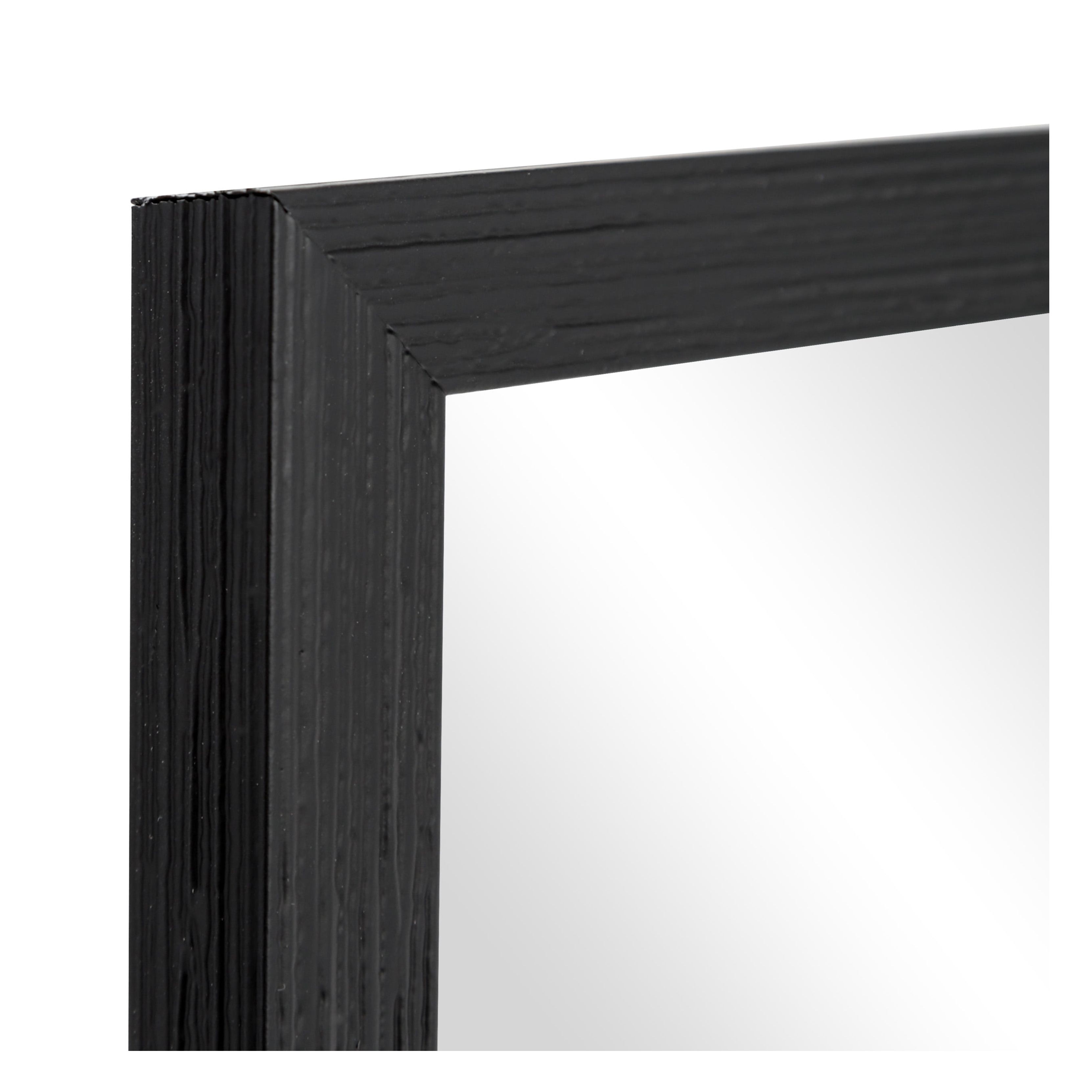 Mainstays Rectangular Wall Mirror, Black, 23x29 photo 3