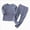 A75-Blue, variant on 4-5 Years Toddler Boys 2 Piece Basic Outfit Set Long Sleeve Tee and Pants