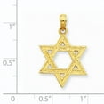 thumbnail image 3 of Finest Gold 14K Yellow Gold Star of David Pendant, 3 of 3