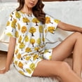 thumbnail image 6 of Bixox Women's Qutumn Tree Printed Pajama Set 2 Piece Lounge Set Top and Shorts Soft Pajamas, Shorts with Pockets, 6 of 7