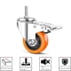 thumbnail image 3 of Ruedas giratorias YEWEKE de PVC de alta resistencia con freno, 5 cm, 300 kg, 3 of 7