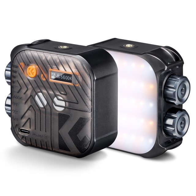 Luz de video LED de bolsillo K&F CONCEPT Luz de relleno LED magnética