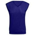 thumbnail image 4 of JAJAHO Women's Sparkling Sequin T Shirts Glitter Party V Neck Sleeveless Shiny Tunic Club Night Out Stylish Tops, 4 of 5