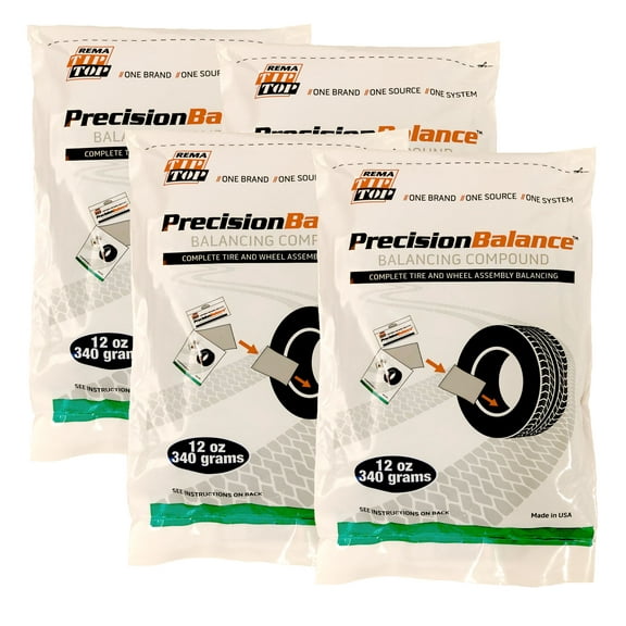 Rema 4 PrecisionBalance 12 oz Tire Balance Beads Kits (48 Ounces) Drop in Bags