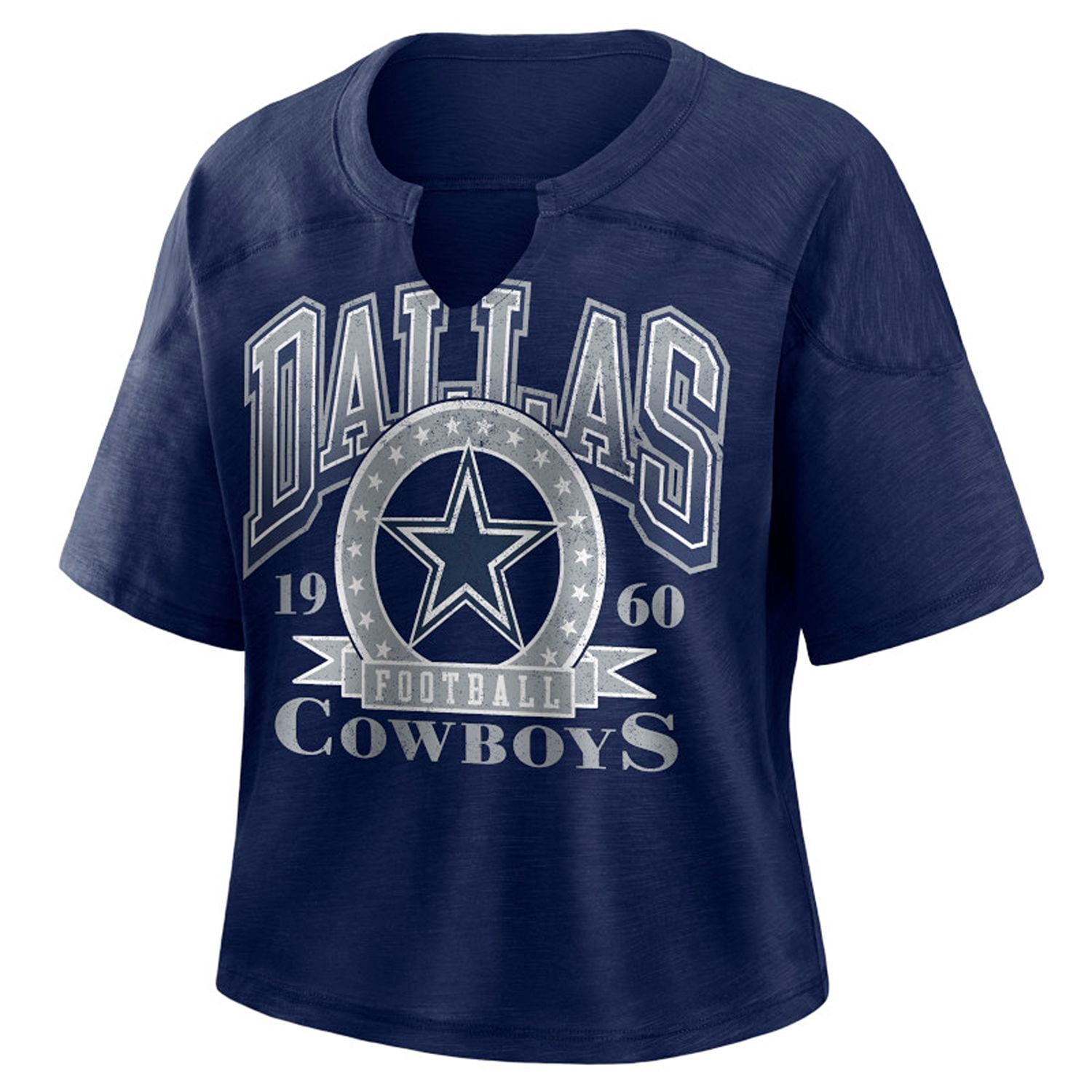 NFL Dallas Cowboys Women's Cotton Blue Short Sleeve T-Shirt