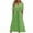 Light Green, variant on Womens Summer Maxi Dress Short Sleeve V Neck Hollow Out Eyelet Long Flowy Beach Vacation Dresses with Pockets