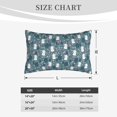 thumbnail image 4 of Pofeuu Forest Rabbit Print Polyester Microfiber Plush Pillowcases, Super Soft and Cozy Pillow Case Covers with Envelop Closure（Pillow core not included）-14"x20", 4 of 6