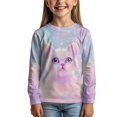 thumbnail image 3 of DISNIMO Galaxy Cat Shirt for Girls Long Sleeve Shirts Age 3-4 Years Old T Shirts for Kids Girls Shirts Soft Tee Shirts Kids Tees Girls Crew Neck Tshirt for Boys Fall Shirts Casual, 3 of 7