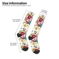thumbnail image 5 of Fotbe Bird Butterfly Rose print Women's Men's Novelty Crew Socks Cotton Socks Knee High Socks for Walking,Running,Nurses,Pregnancy, 5 of 9