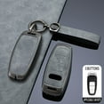 thumbnail image 5 of Zinc Alloy Metal Smart Remote Key Fob Case Cover Protector Holder Shell Compatible for Audi A6L A6 A7 A8 Q7 Q8 E-Tron 2018-2022 A3 S3 S6 SQ7 RS6 S7 RS7, 5 of 5