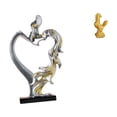 thumbnail image 1 of Figura de pareja besándose, estatua coleccionable, adorno de escritorio para dormitorio, boda, estantería, armario, decoración del hogar, decoración F, 1 of 8