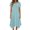 Light Blue, variant on Women Maxi Dress Crew Neck Polka Dots Print Dress Short Sleeve Regular Fit Dressy Beach Accessories Plus Size Dresses for Summer and Hot Weather S