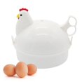 thumbnail image 2 of Hervidor de huevos, cocedor de huevos para microondas, cocedor eléctrico de 4 huevos con accesorio de vapor, cocedor de huevos en forma de pollo para cocina casera, 2 of 5