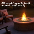 thumbnail image 4 of Sunnydaze Outdoor Fire Pit Bowl Replacement Insert for DIY Ring or Existing Stand - Wood-Burning Fire Bowl for Outside - 23-Inch, 4 of 9