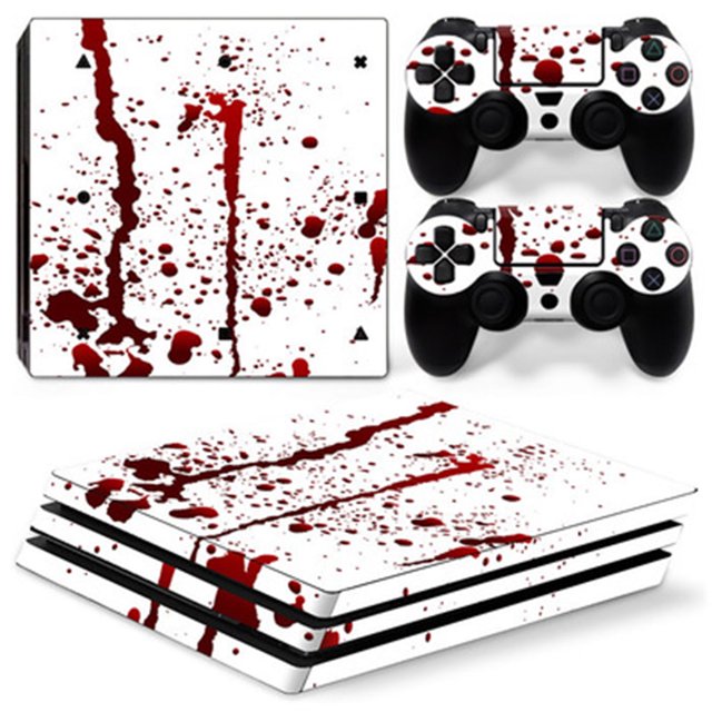 La consola PS4 Pro gamepad alberga pegatinas de color de cuerpo completo, pegatinas brillantes, pegatinas de moda Adepaton 2033346-18