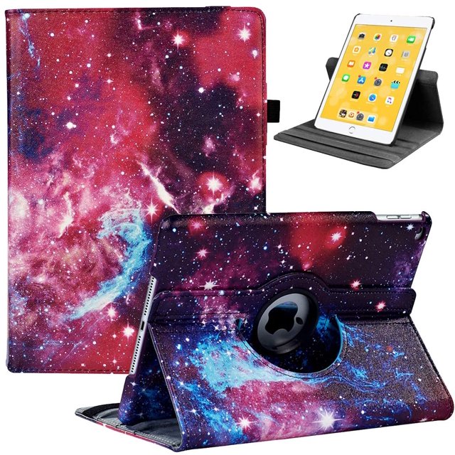 iPad 9.7 2018/2017, iPad Air 2, iPad Air Case - Housse de Protection pour Support Rotatif à 360 Degrés avec Réveil Automatique