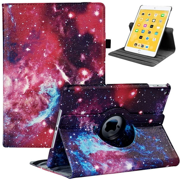 iPad 9.7 2018/2017, iPad Air 2, iPad Air Case - Housse de Protection pour Support Rotatif à 360 Degrés avec Réveil Automatique