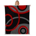 thumbnail image 1 of Erosebridal Chic Minimalism Throw Blanket for Couch, Abstract Plush Blanket, Circle Geometry Decor, 30x40, 1 of 6