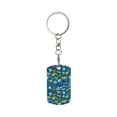 thumbnail image 2 of Uemuo Machinery Road Construction Pattern Rectangular Metal Keychain - Durable, Stylish, and Personalized Key Ring for Men and Women,Engraved Keychain,Gift Slim Sturdy Keychain, 2 of 7