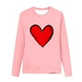 thumbnail image 3 of LckLvx Boys Girls Valentine's Day Shirts Heart Graphic Long Sleeve T-Shirts Kids Lightweight Casual Blouse, 3 of 4