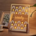 thumbnail image 1 of Luz de noche de puente de arcoíris personalizada para niñas, regalos de cumpleaños de Navidad para niños personalizados, luz de noche de acrílico, decoración de guardería de bebé personalizada, lámpar, 1 of 6