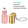 thumbnail image 4 of Unique Bargains 3mL Bouteilles à Rouleaux, 2 Boules de Rouleau d'Huile Essentielle de Verre de Pack avec des Récipients Rechargeables de Couvercle Doré, Rose, 4 of 5