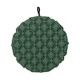 thumbnail image 1 of Cojín inflable para asiento, cojín para silla de oficina, asiento de estadio redondo plegable para viajes en avión, estadios, césped y exteriores. Verde, 1 of 8