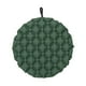 thumbnail image 1 of Cojín inflable para asiento, cojín para silla de oficina, asiento de estadio redondo plegable para viajes en avión, estadios, césped y exteriores. Verde, 1 of 8