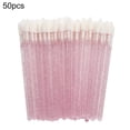 thumbnail image 2 of NIBOLOG 50Pcs Professional Lip Brush Smooth Coverage Plastic Women Fashion Lip Gloss Wand Makeup Tool, 2 of 8
