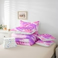 thumbnail image 6 of Manfei Tie Dye Bedding Comforter Set 7-Piece for Teens Boys Girls,Abstract Watercolor Art King Bedding Sets,Purple Pink Ultra Soft Bed Sheets,Luxury Bedroom Decor,Reversible, 6 of 8
