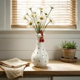 thumbnail image 2 of Handcrafted Resin Long Neck Chicken Vase, Colorful Cartoon Rooster Sculpture, 2-in-1 Flower Vase & Desk Decor, Lightweight Novelty Home Accent(White), 2 of 8