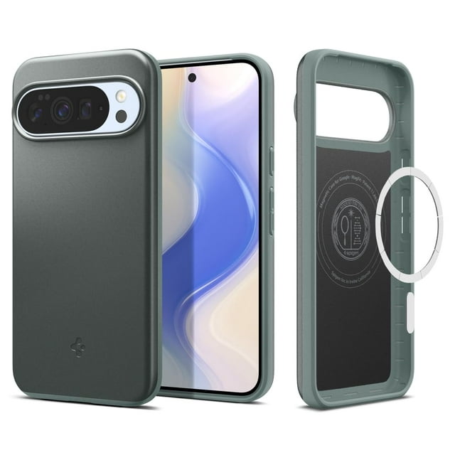 Funda de teléfono Spigen Thin Fit MagFit para Pixel 10 Pro Sage Green