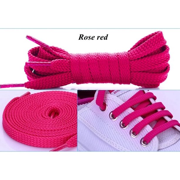 par de cordones de zapatos gruesos clásicos, cordones de zapatos planos sólidos para atletismo, cordones de zapatillas para correr, zapatos, botas, cordones de 0,8 CM de ancho, 100cm Gao Jinjia LED